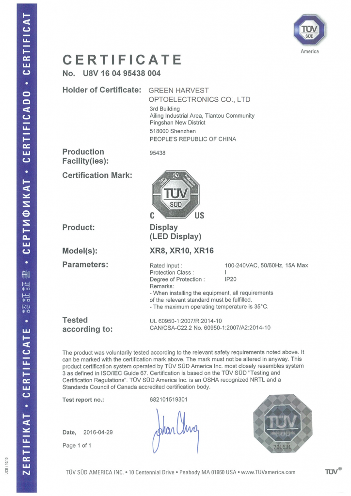 Certification