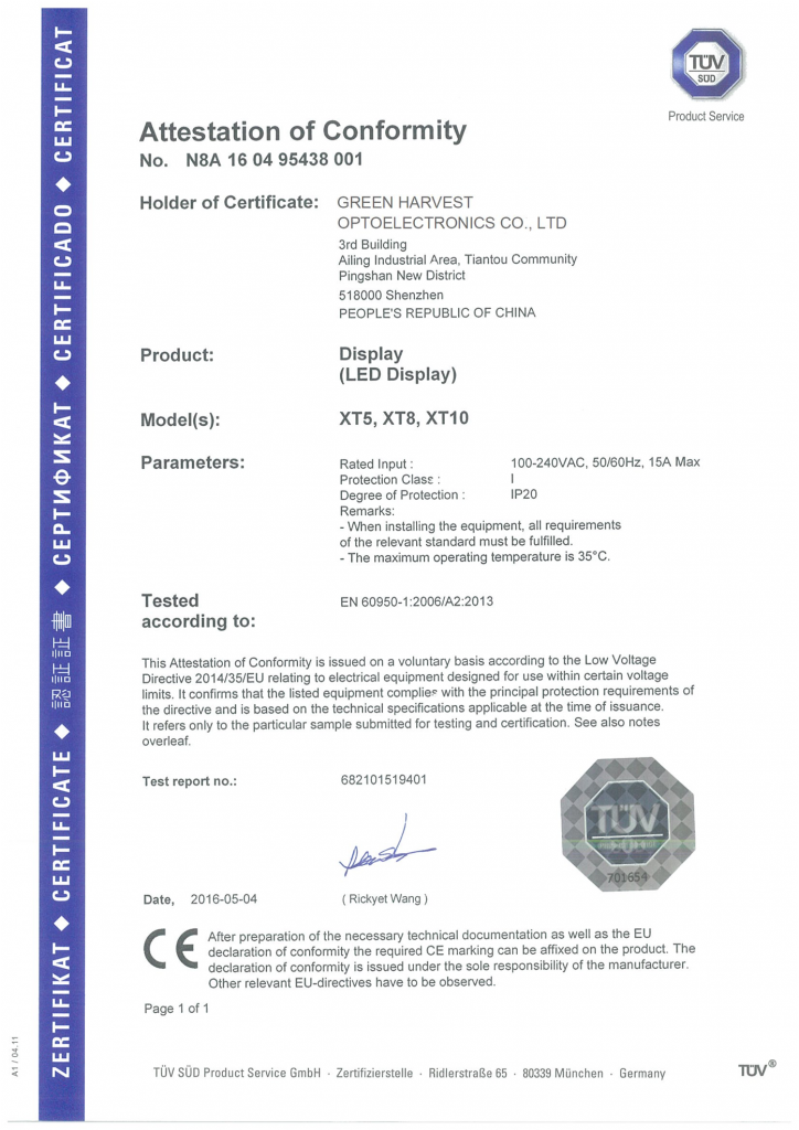 Certification